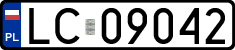 License plates of Poland, Regular car plates