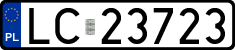 License plates of Poland, Regular car plates