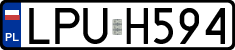 License plates of Poland, Regular car plates