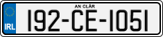 License plate of Ireland, Regular plates