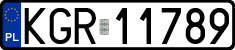 License plates of Poland, Regular car plates