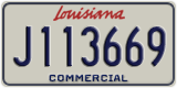 Louisiana, Commercial vehicles (A123456)