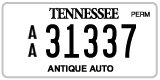 Tennessee, Antique (AA 12345)