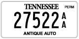 Tennessee, Antique (AA 12345)