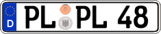 German license plate, Regular plates