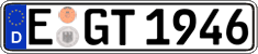 German license plate, Regular plates