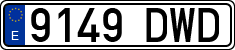License plates of Spain, Ordinary (2000)