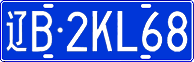 License plate of China, Cars