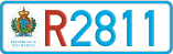 License plate of San Marino, Trailers (1234)
