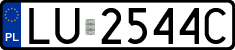 License plates of Poland, Regular car plates