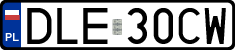 License plates of Poland, Regular car plates