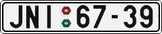 License plate of the Czech Republic, Cars (1960)