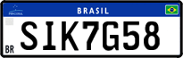 License plate of Brazil, Private owners (Mercosul)