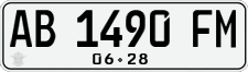 License plate of Indonesia, Regular plates