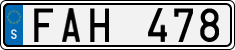 License plate of Sweden, Regular plates