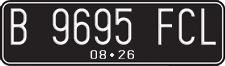 License plate of Indonesia, Regular plates