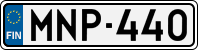 License plate of Finland, Cars