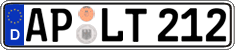 German license plate, Regular plates