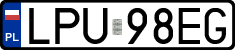 License plates of Poland, Regular car plates
