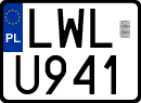 License plates of Poland, Regular car plates
