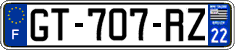 French license plate, SIV (ordinary)
