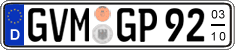 German license plate, Seasonal plates