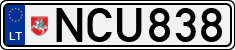 License plate of Lithuania, Cars