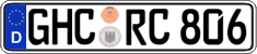 German license plate, Regular plates