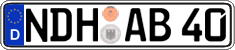German license plate, Regular plates