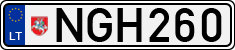 License plate of Lithuania, Cars