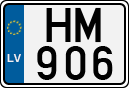 License plate of Latvia, Motorcycles