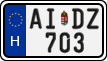 license plates of Hungary, Regular plates (2022)