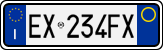 License plate of Italy, Cars (1994 year series)