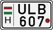 license plates of Hungary, Motorcycles (1990)