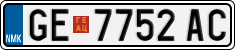 License plate of North Macedonia, Regular plates (2012)