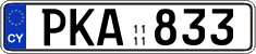 License plate of Cyprus, Regular plates