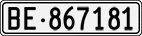License plate of Switzerland, Cars