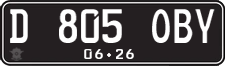 License plate of Indonesia, Regular plates