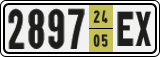 License plate of Armenia, Export transit plates