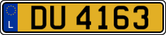 License plate of Luxembourg, 2003 year system