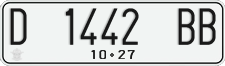 License plate of Indonesia, Regular plates