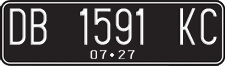 License plate of Indonesia, Regular plates