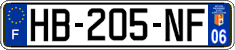 French license plate, SIV (ordinary)