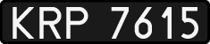 License plates of Poland, 1976 year system