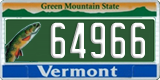 Vermont, Specialty plates (12345)