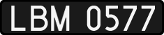 License plates of Poland, 1976 year system