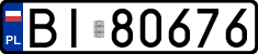 License plates of Poland, Regular car plates