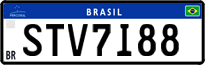 License plate of Brazil, Private owners (Mercosul)