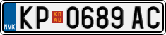 License plate of North Macedonia, Regular plates (2012)