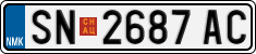 License plate of North Macedonia, Regular plates (2012)